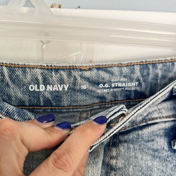 NWT Old Navy High Rise OG Straight Ankle Distressed Jeans - Picture 7 of 10